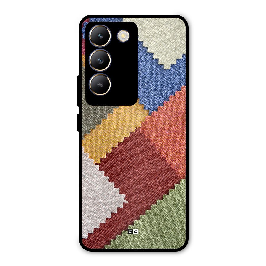 Printed Fabric Metal Back Case for Vivo Y200e