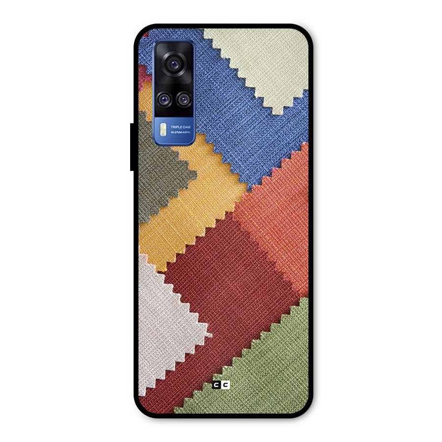 Printed Fabric Metal Back Case for Vivo Y31