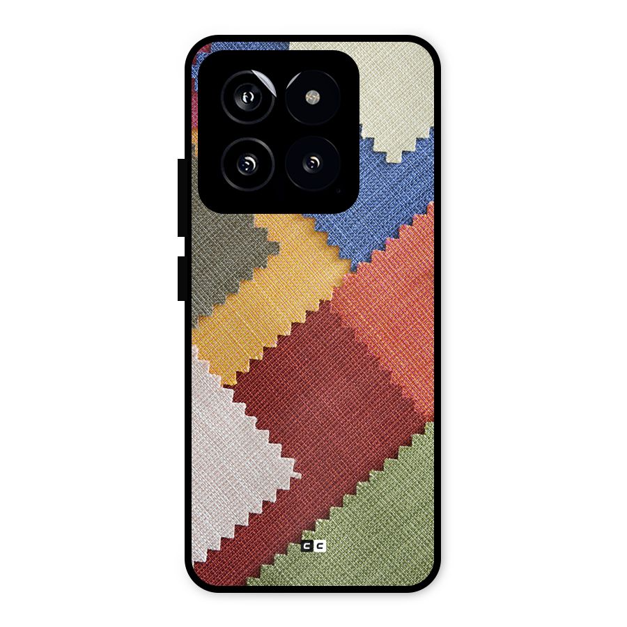Printed Fabric Metal Back Case for Xiaomi 14