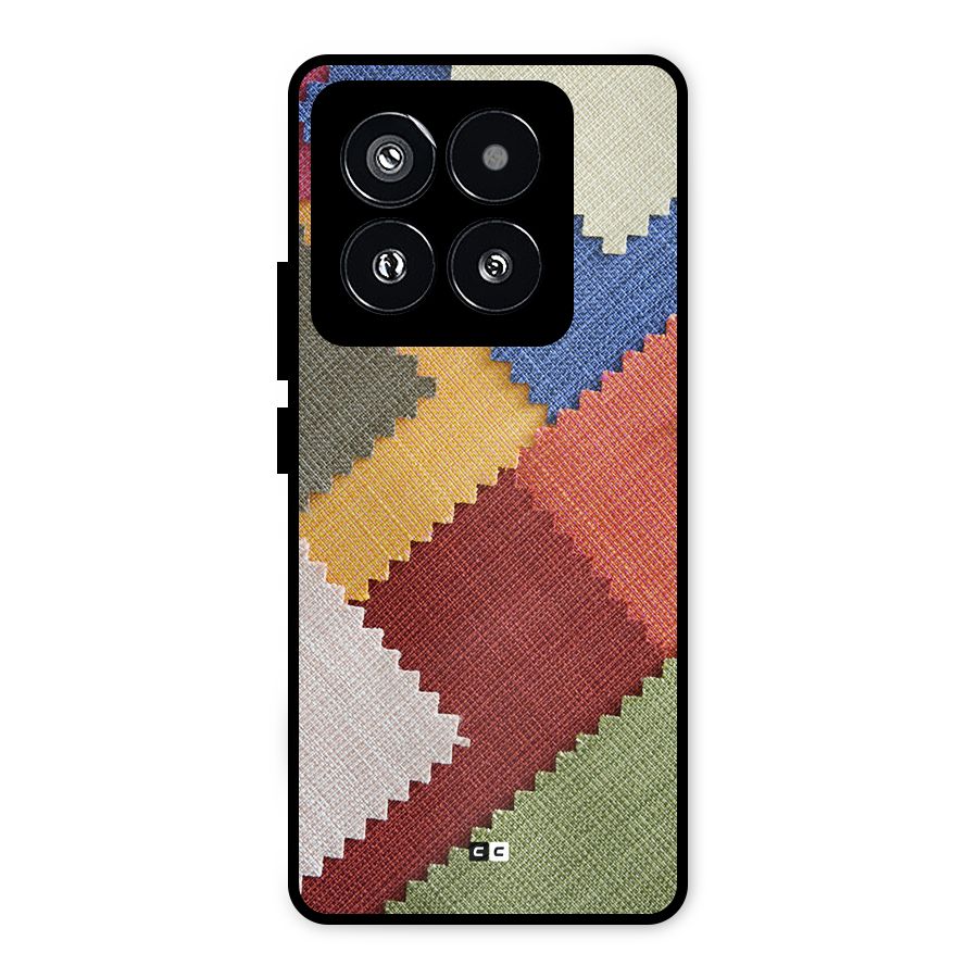 Printed Fabric Metal Back Case for Xiaomi 14 Pro