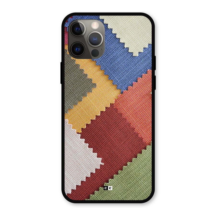 Printed Fabric Metal Back Case for iPhone 12 Pro
