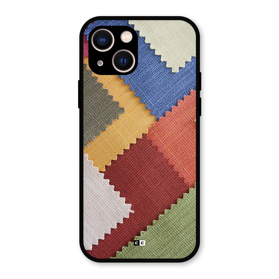 Printed Fabric Metal Back Case for iPhone 13