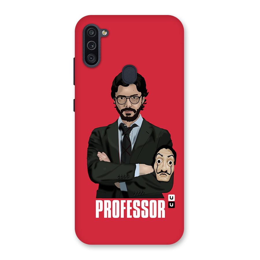 Professor Art Illustration Back Case for Galaxy M11