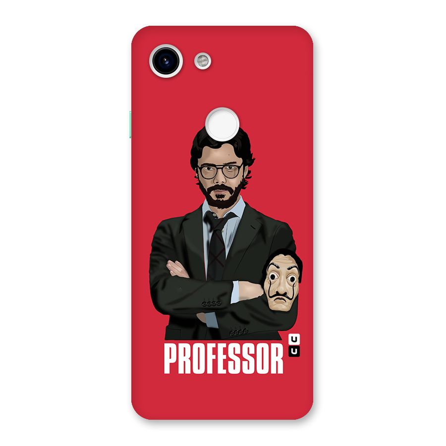Professor Art Illustration Back Case for Google Pixel 3