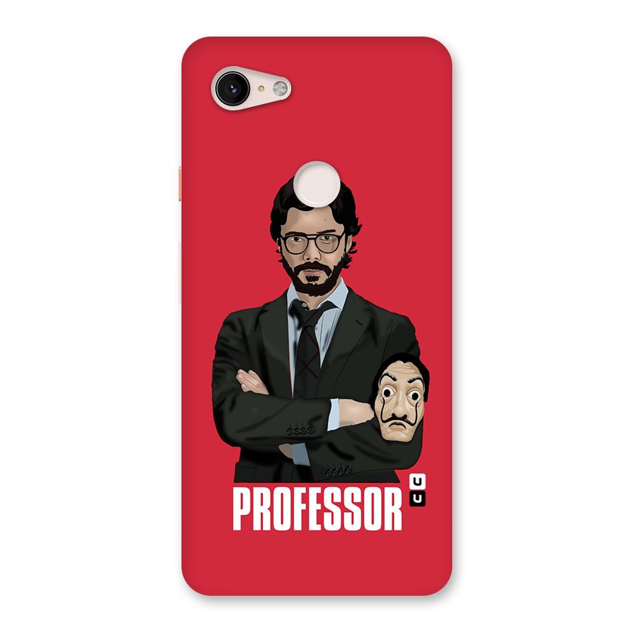 Professor Art Illustration Back Case for Google Pixel 3 XL