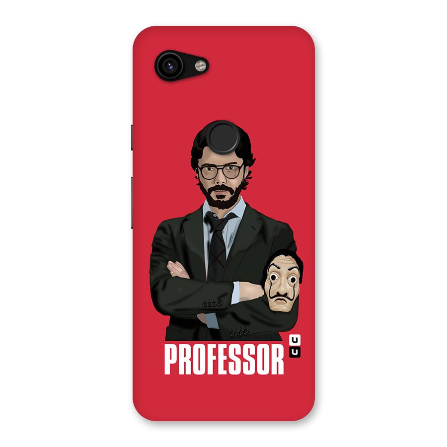 Professor Art Illustration Back Case for Google Pixel 3a