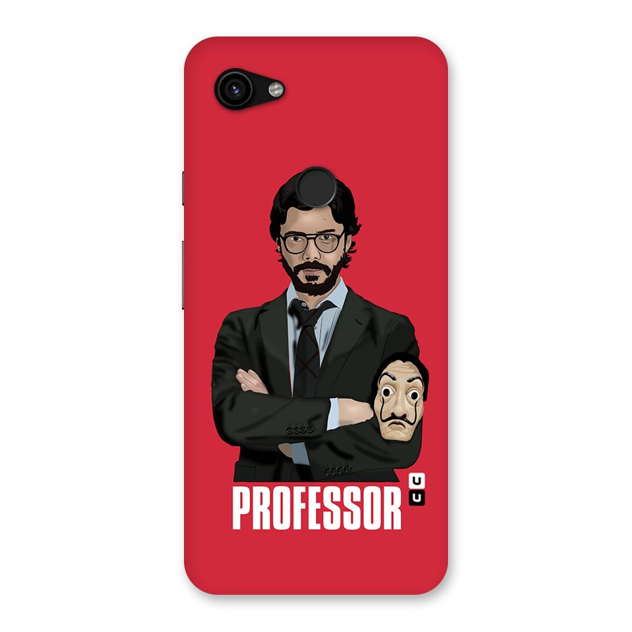 Professor Art Illustration Back Case for Google Pixel 3a XL