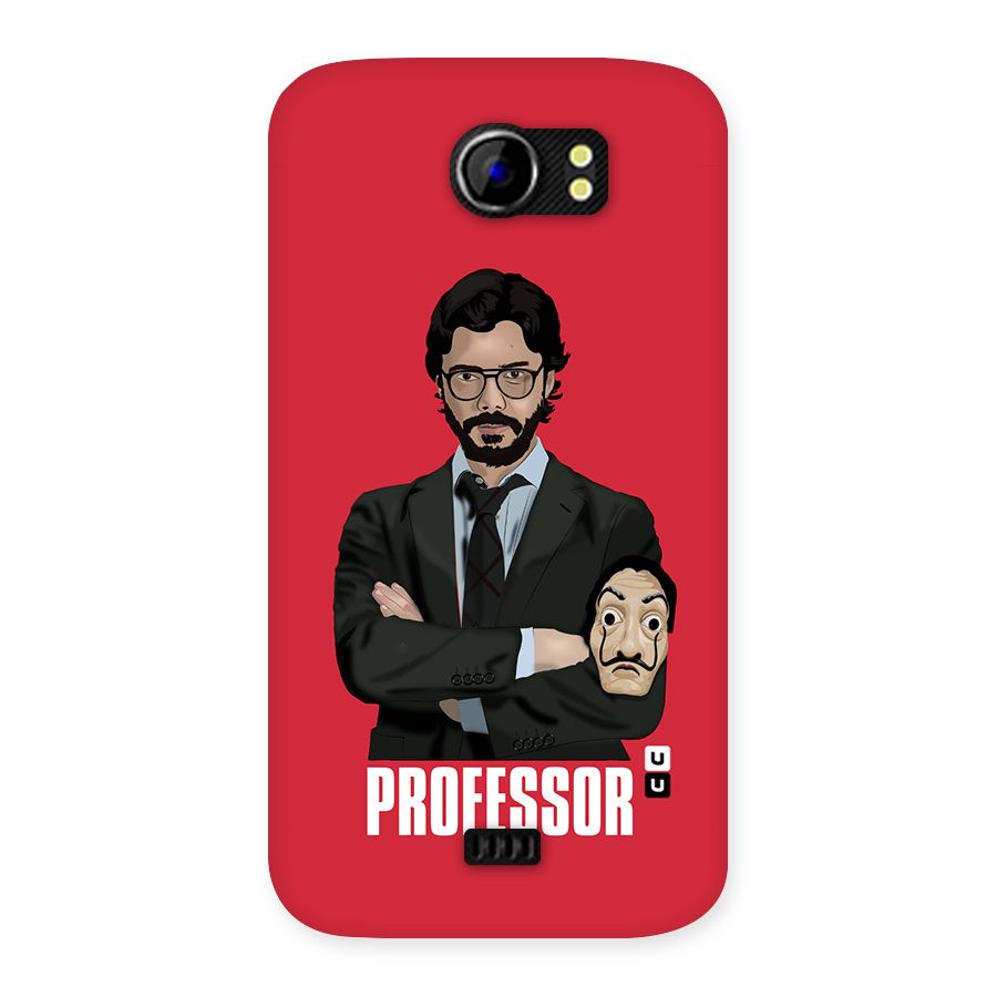 Professor Art Illustration Back Case for Micromax Canvas 2 A110