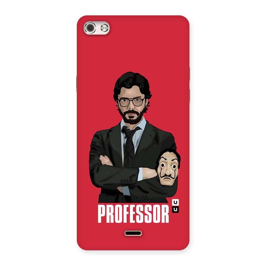 Professor Art Illustration Back Case for Micromax Canvas Silver 5