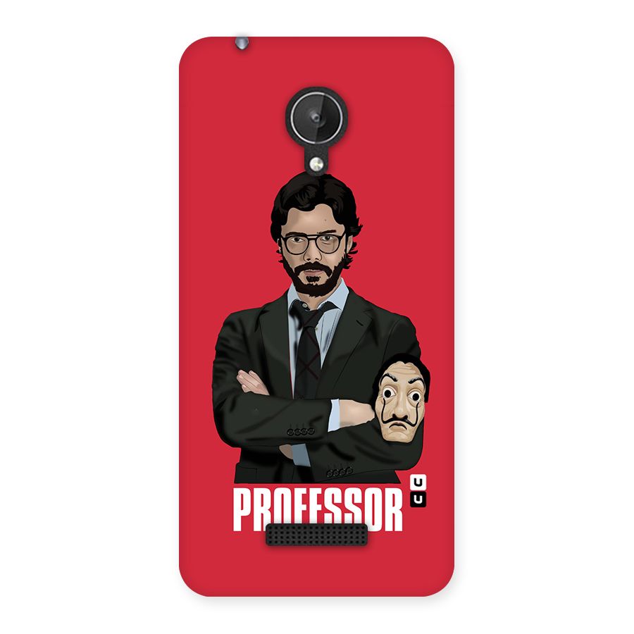 Professor Art Illustration Back Case for Micromax Canvas Spark Q380