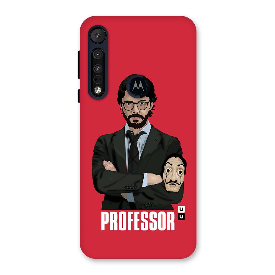 Professor Art Illustration Back Case for Motorola One Macro