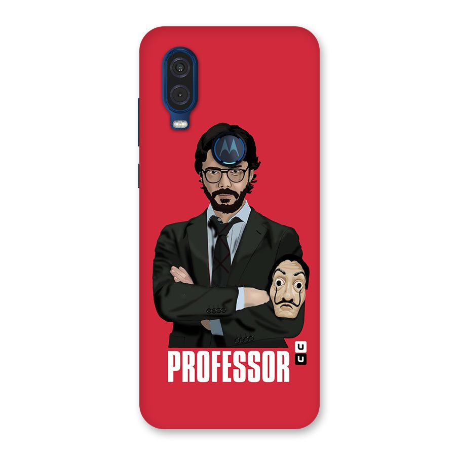 Professor Art Illustration Back Case for Motorola One Vision