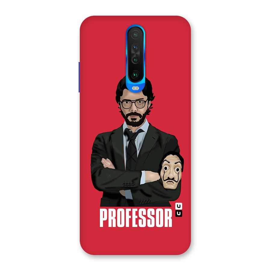 Professor Art Illustration Back Case for Poco X2