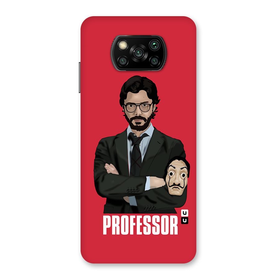 Professor Art Illustration Back Case for Poco X3