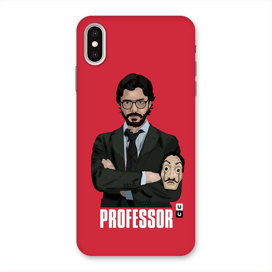 Professor Art Illustration Back Case for iPhone XS Max