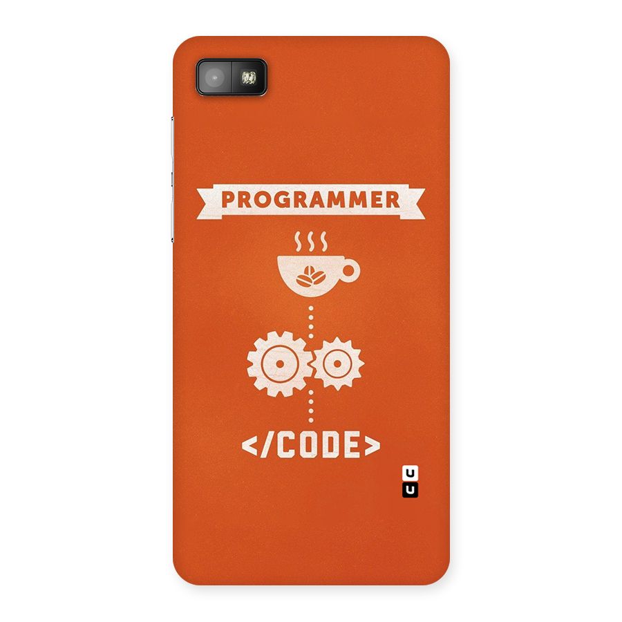 Programmer Coffee Code Back Case for Blackberry Z10