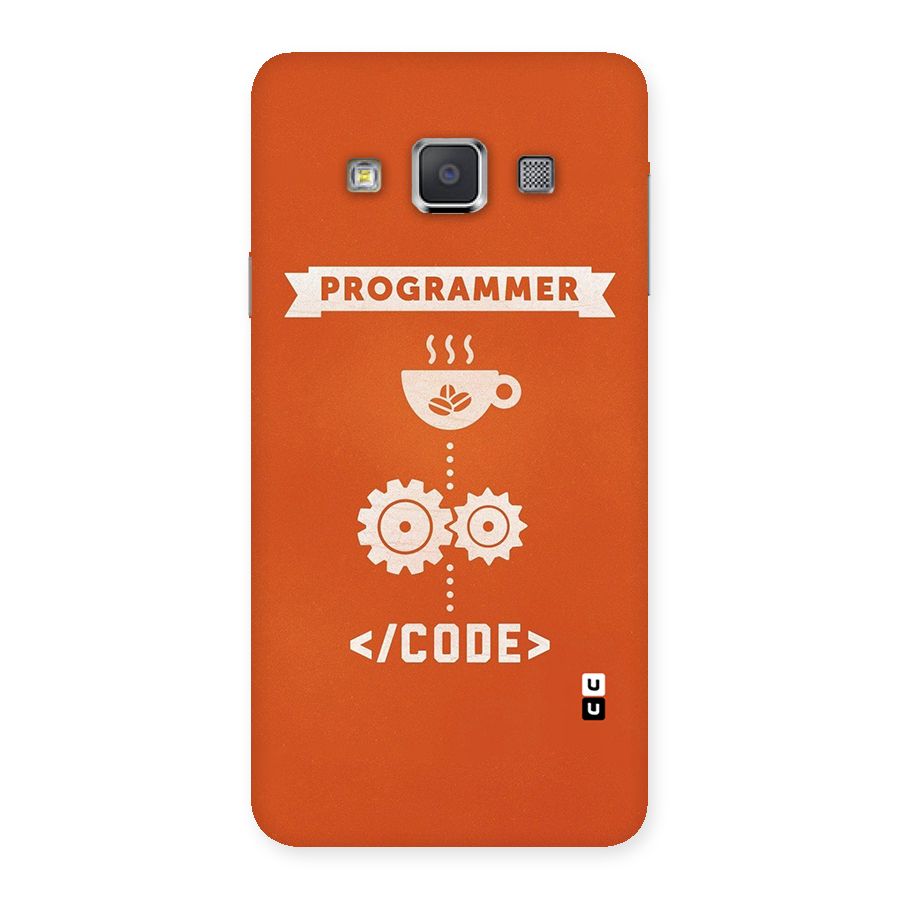 Programmer Coffee Code Back Case for Galaxy A3