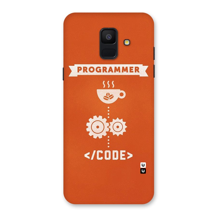 Programmer Coffee Code Back Case for Galaxy A6 (2018)