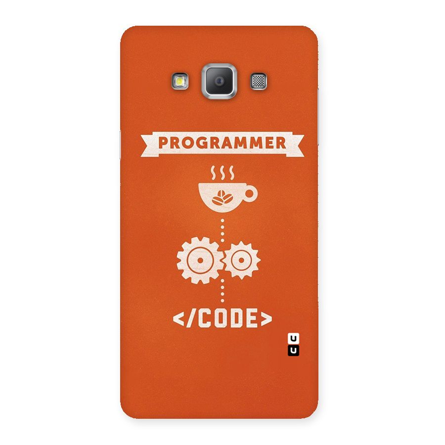 Programmer Coffee Code Back Case for Galaxy A7
