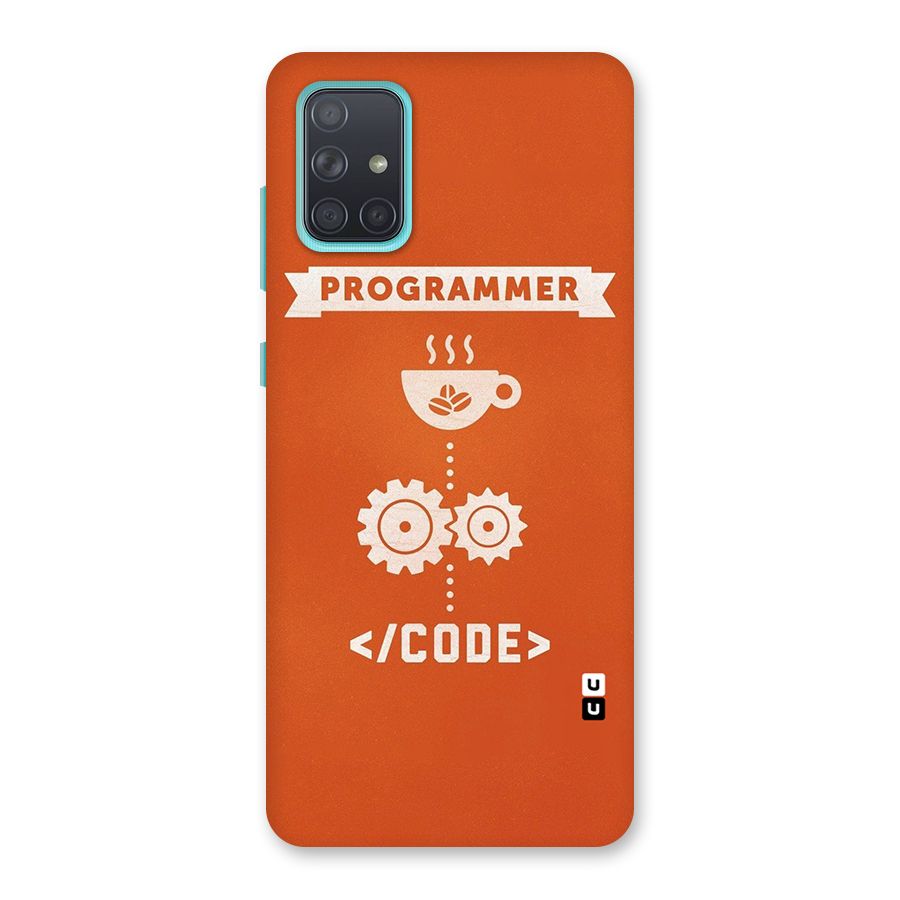 Programmer Coffee Code Back Case for Galaxy A71