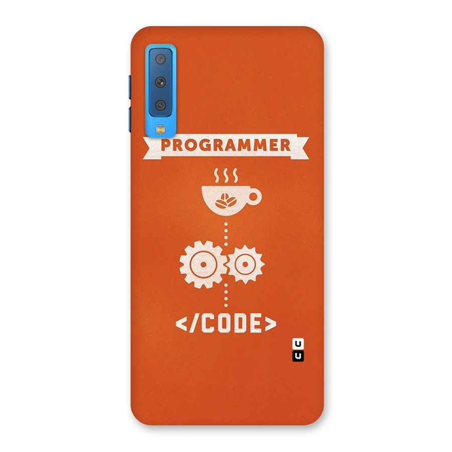 Programmer Coffee Code Back Case for Galaxy A7 (2018)
