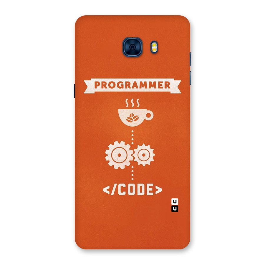 Programmer Coffee Code Back Case for Galaxy C7 Pro
