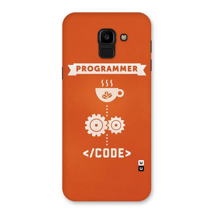Programmer Coffee Code Back Case for Galaxy J6