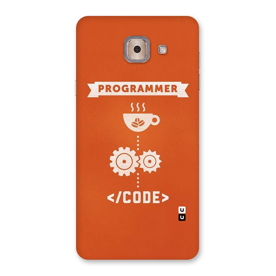 Programmer Coffee Code Back Case for Galaxy J7 Max