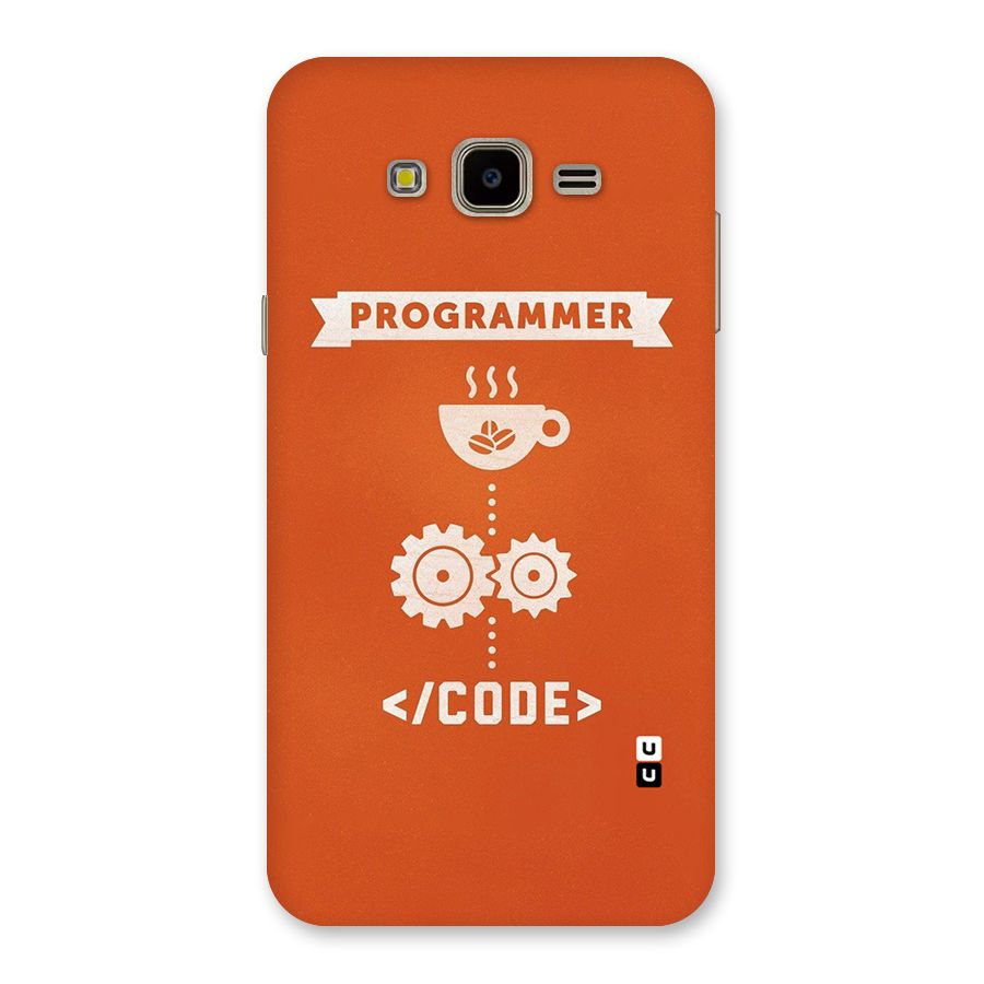 Programmer Coffee Code Back Case for Galaxy J7 Nxt