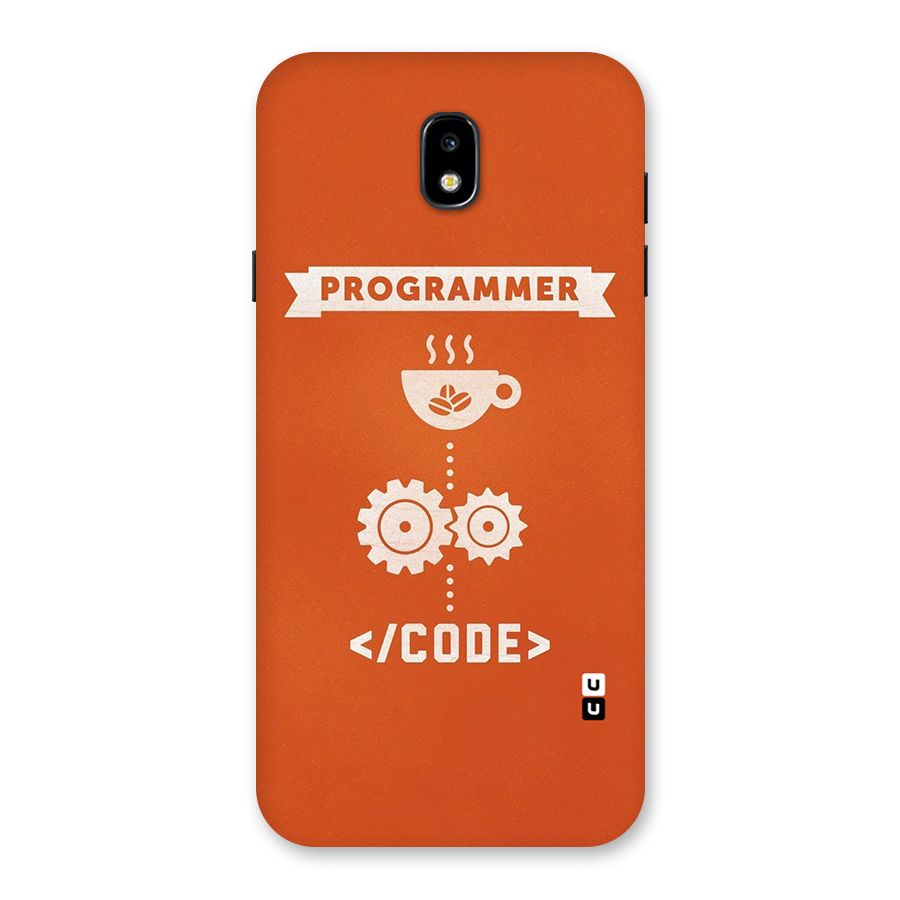 Programmer Coffee Code Back Case for Galaxy J7 Pro