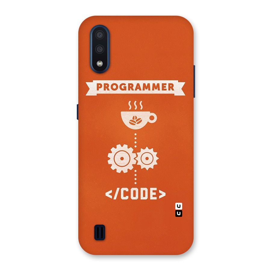 Programmer Coffee Code Back Case for Galaxy M01