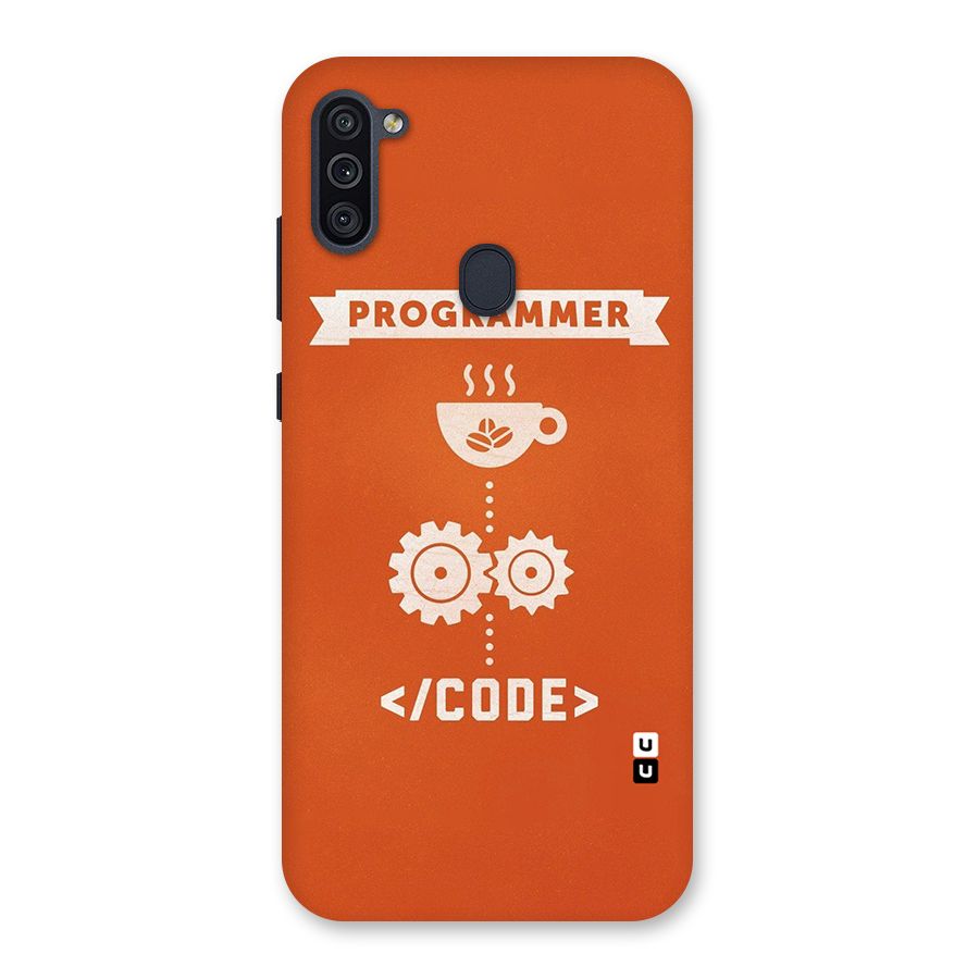 Programmer Coffee Code Back Case for Galaxy M11