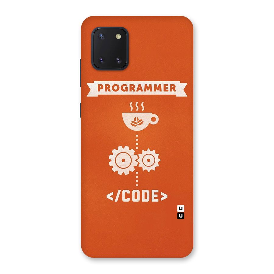 Programmer Coffee Code Back Case for Galaxy Note 10 Lite