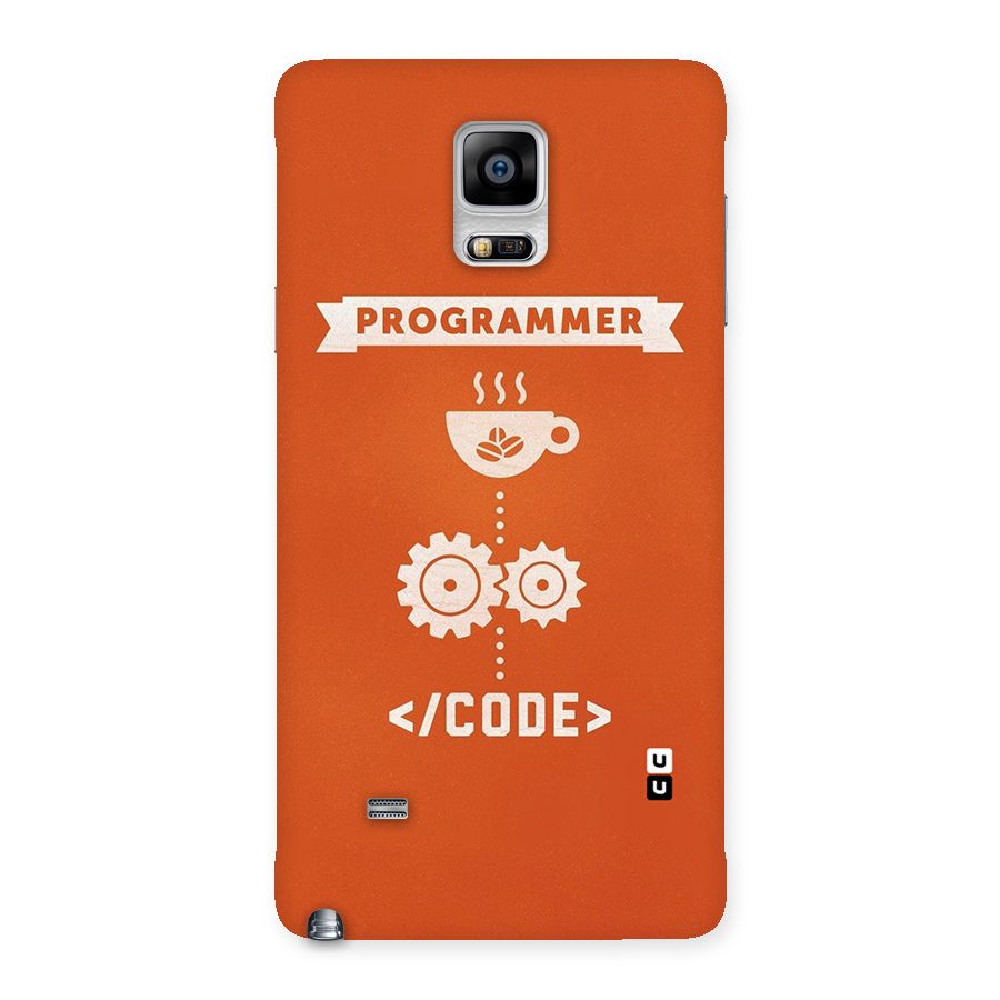 Programmer Coffee Code Back Case for Galaxy Note 4