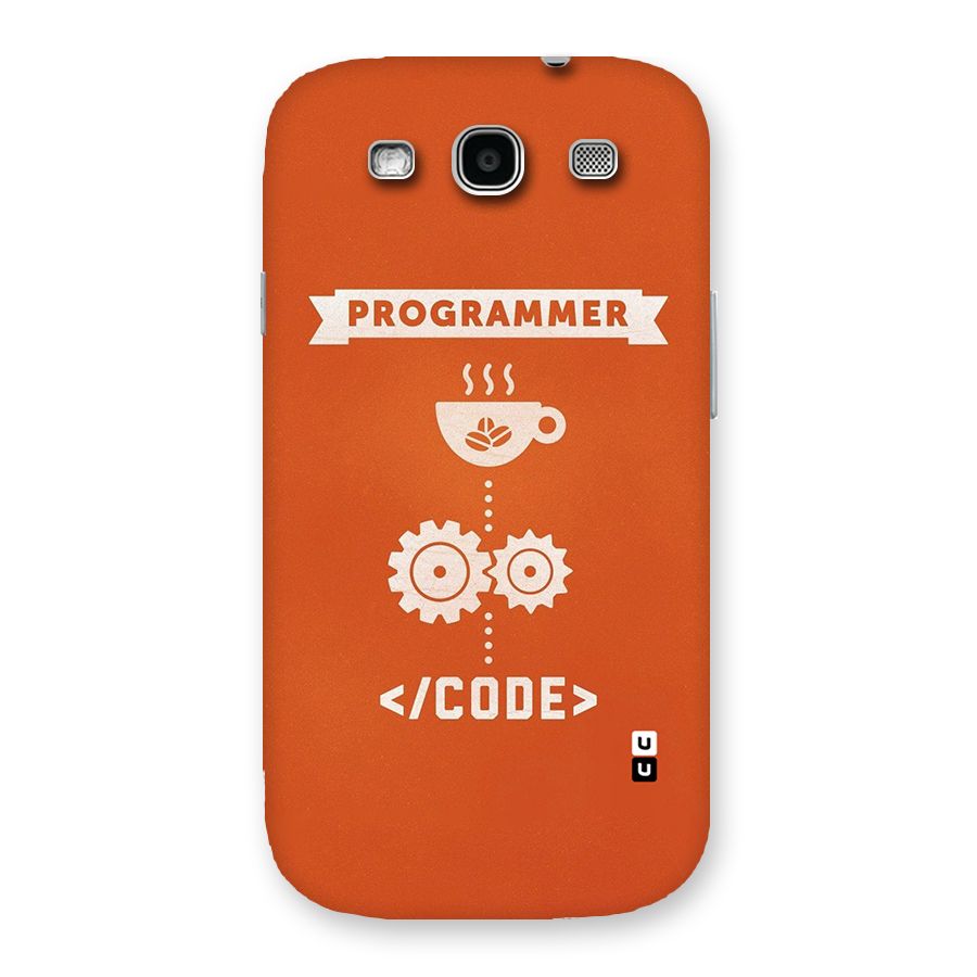 Programmer Coffee Code Back Case for Galaxy S3