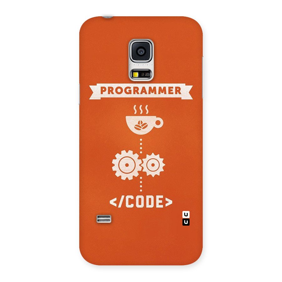 Programmer Coffee Code Back Case for Galaxy S5 Mini