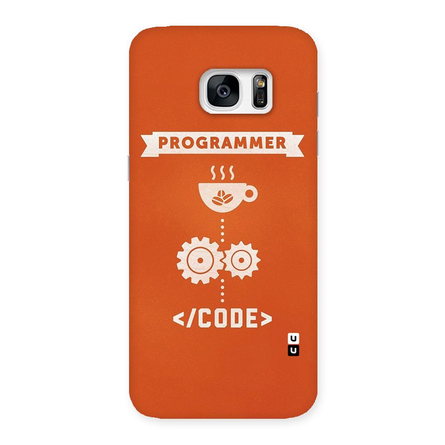 Programmer Coffee Code Back Case for Galaxy S7 Edge