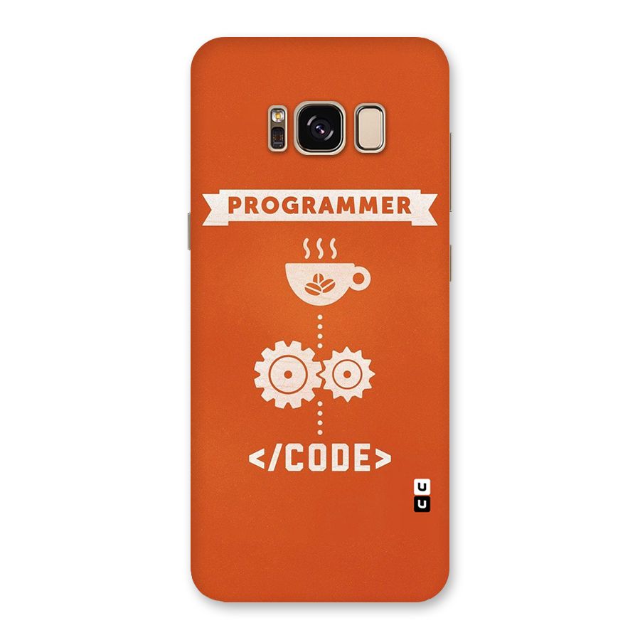 Programmer Coffee Code Back Case for Galaxy S8