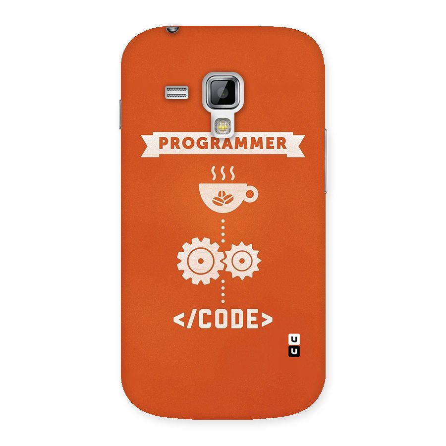 Programmer Coffee Code Back Case for Galaxy S Duos