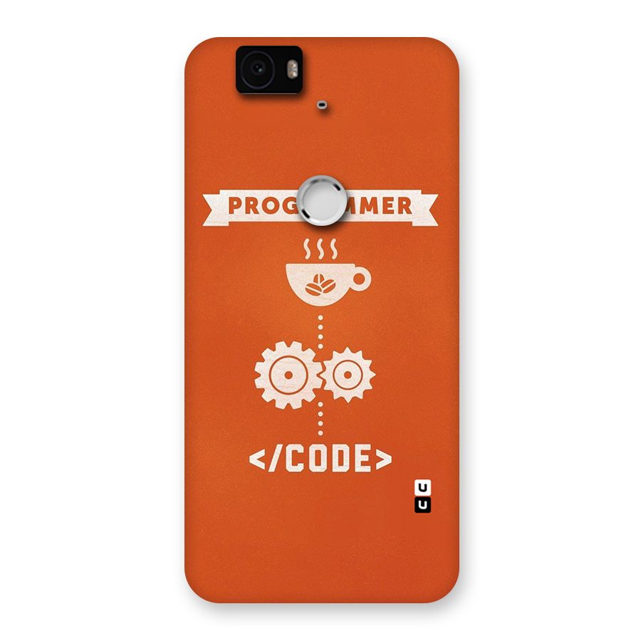 Programmer Coffee Code Back Case for Google Nexus-6P