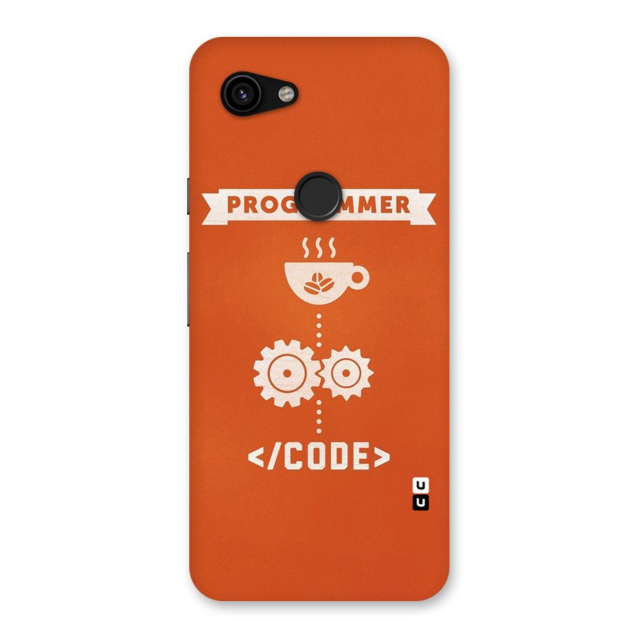 Programmer Coffee Code Back Case for Google Pixel 3a