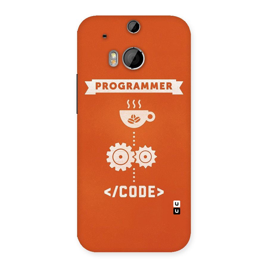Programmer Coffee Code Back Case for HTC One M8
