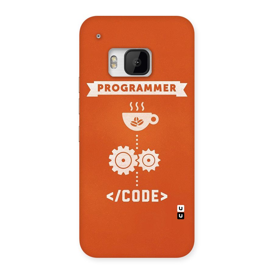 Programmer Coffee Code Back Case for HTC One M9