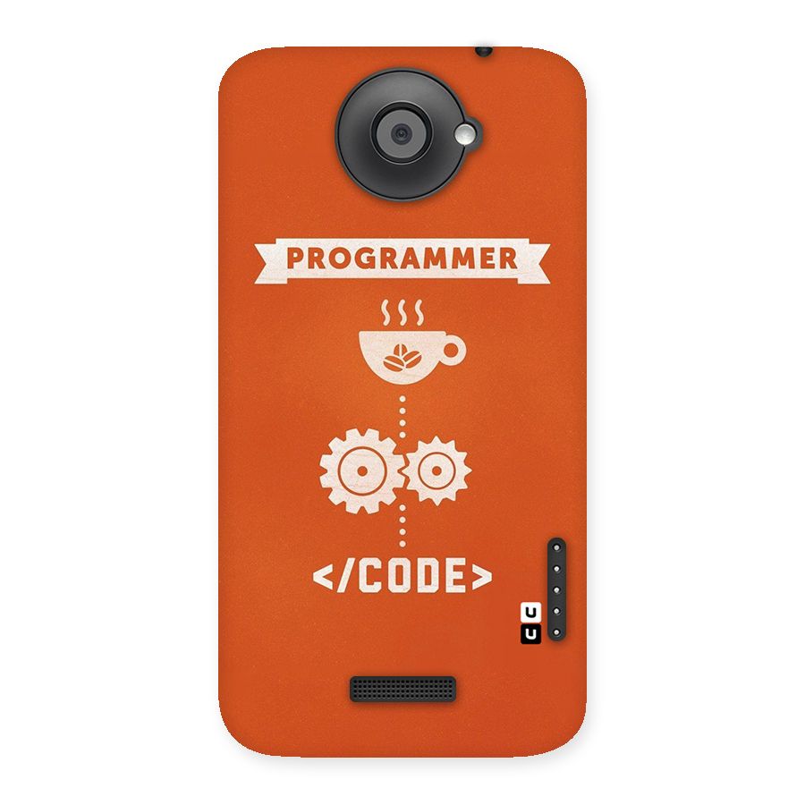 Programmer Coffee Code Back Case for HTC One X