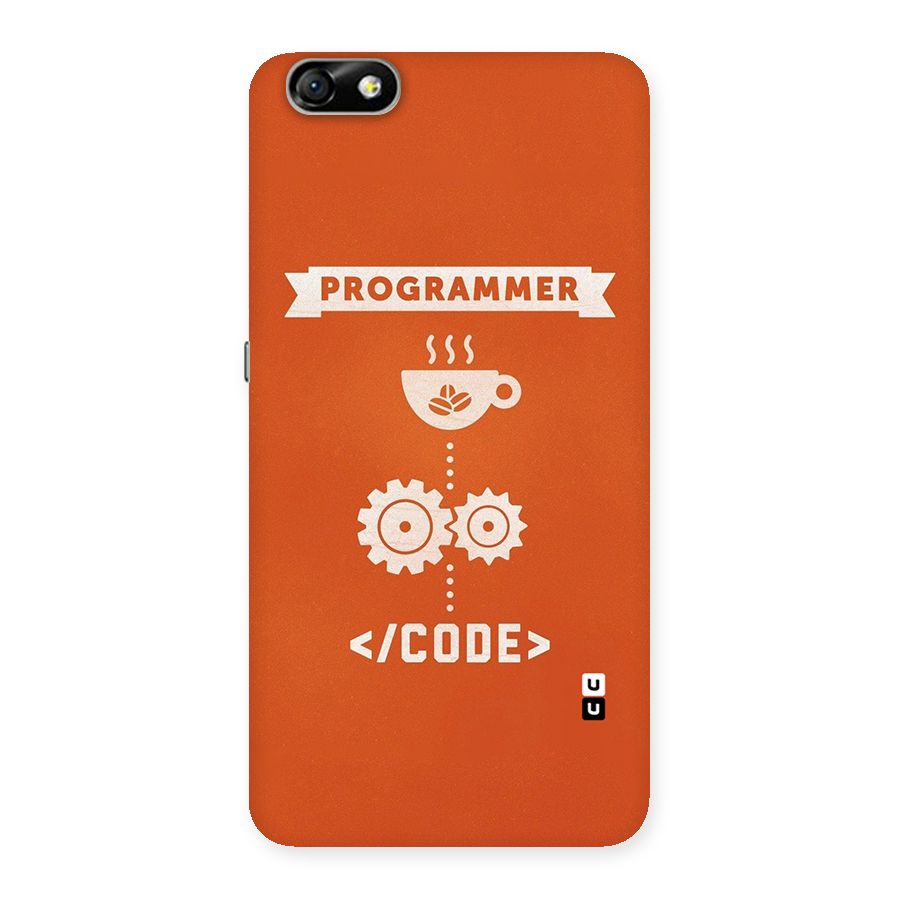 Programmer Coffee Code Back Case for Honor 4X