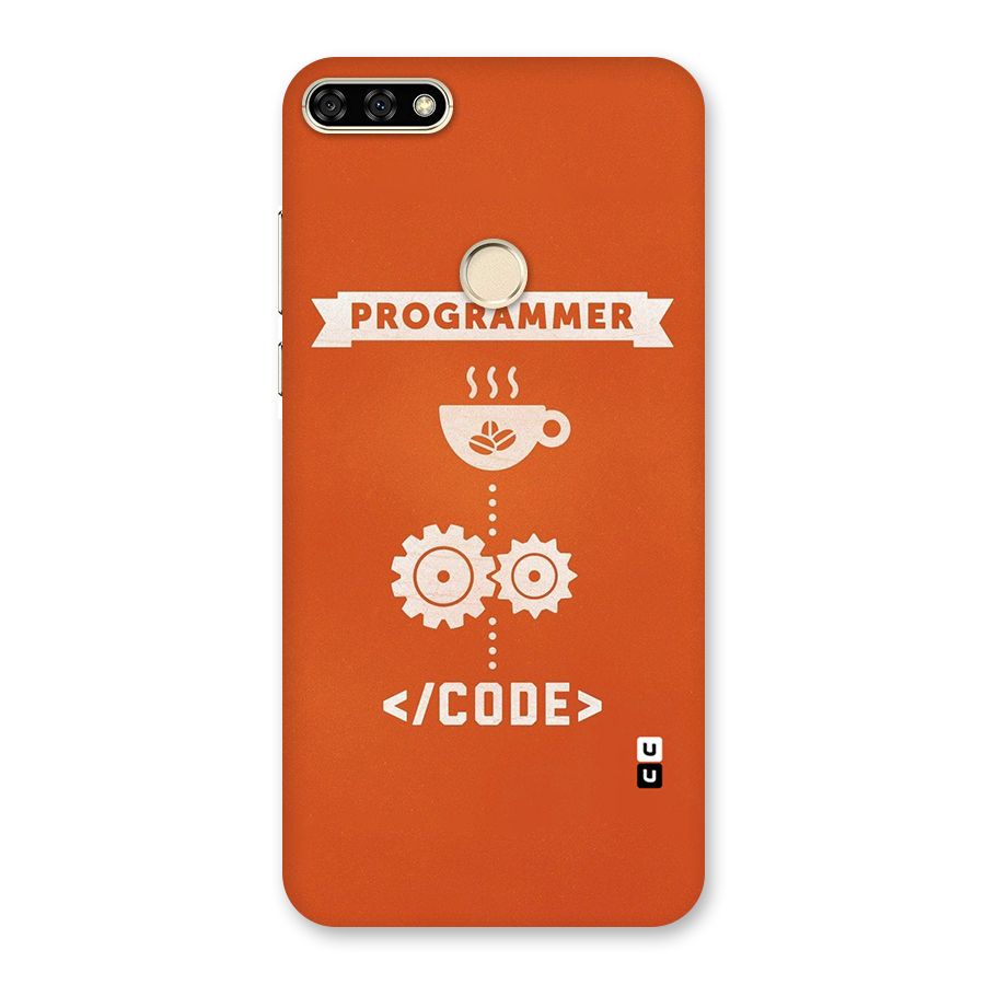 Programmer Coffee Code Back Case for Honor 7A