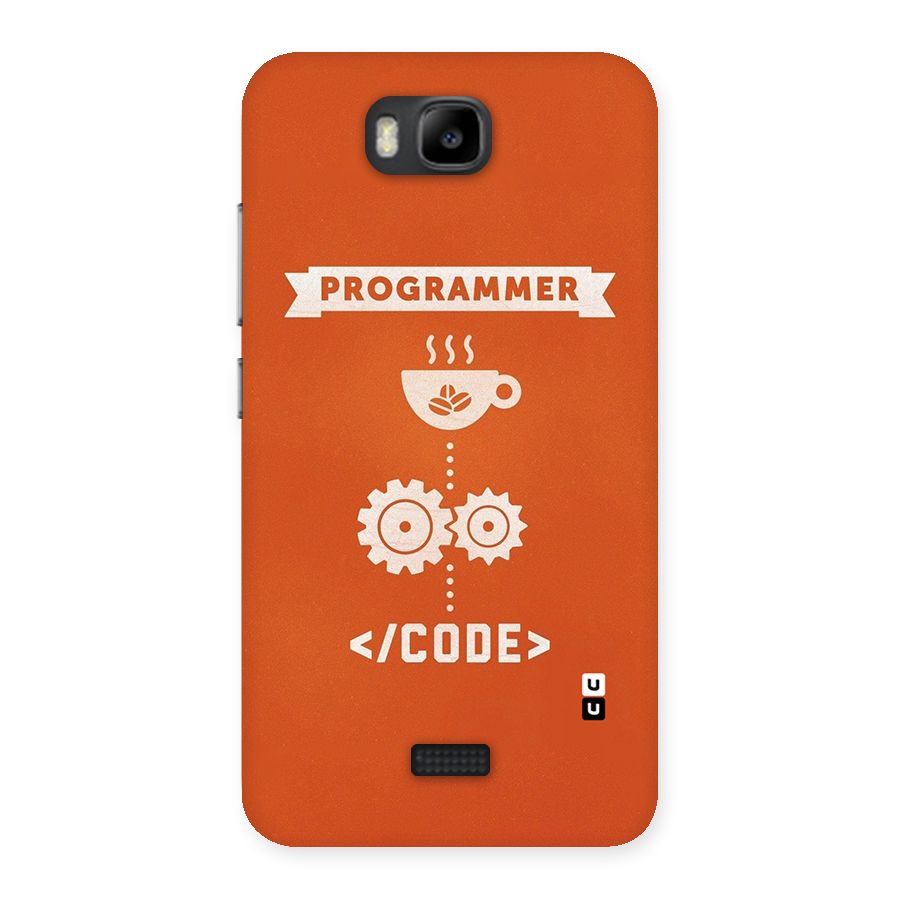 Programmer Coffee Code Back Case for Honor Bee