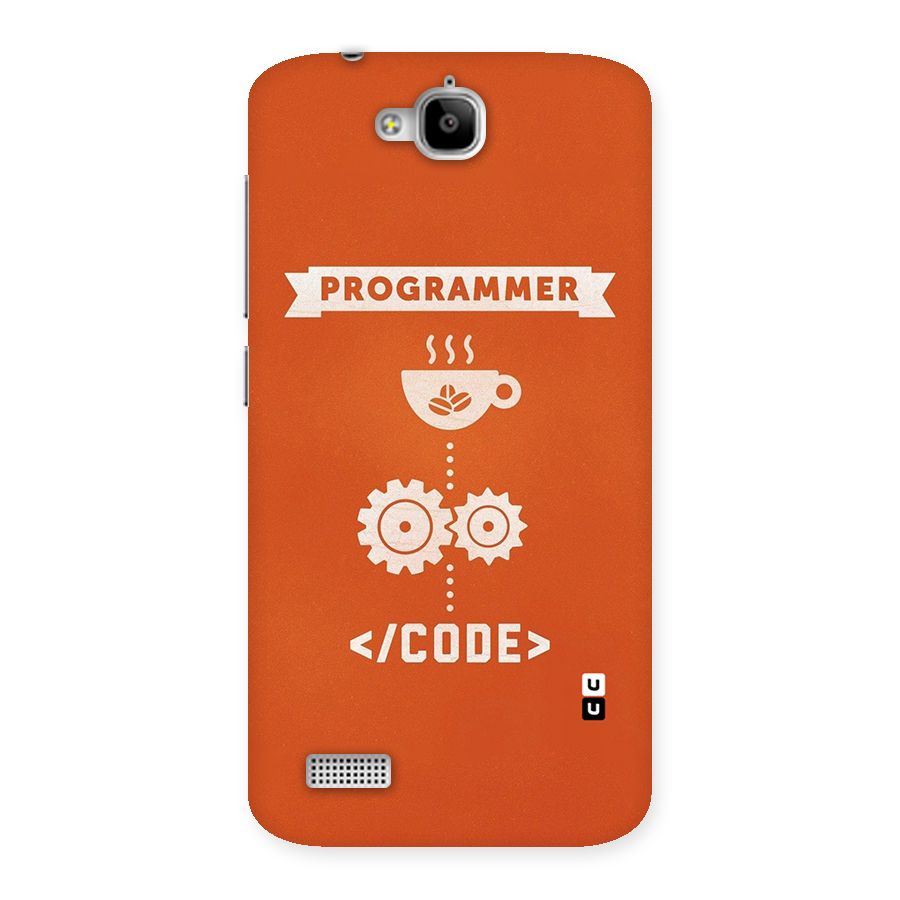 Programmer Coffee Code Back Case for Honor Holly