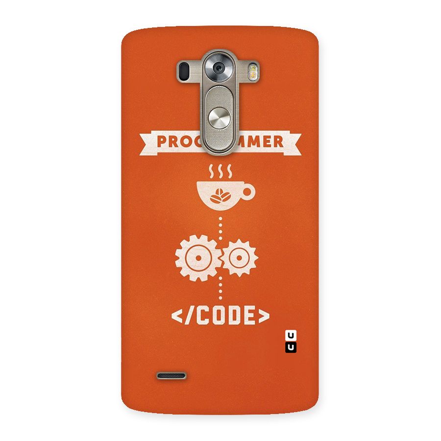 Programmer Coffee Code Back Case for LG G3
