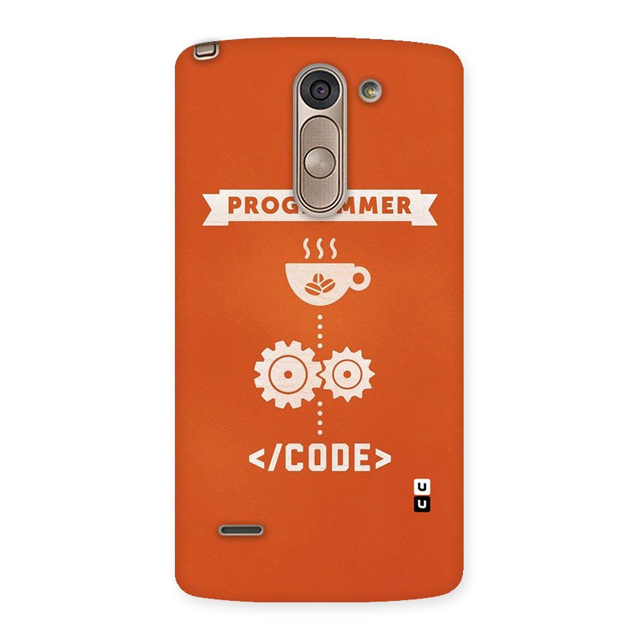 Programmer Coffee Code Back Case for LG G3 Stylus